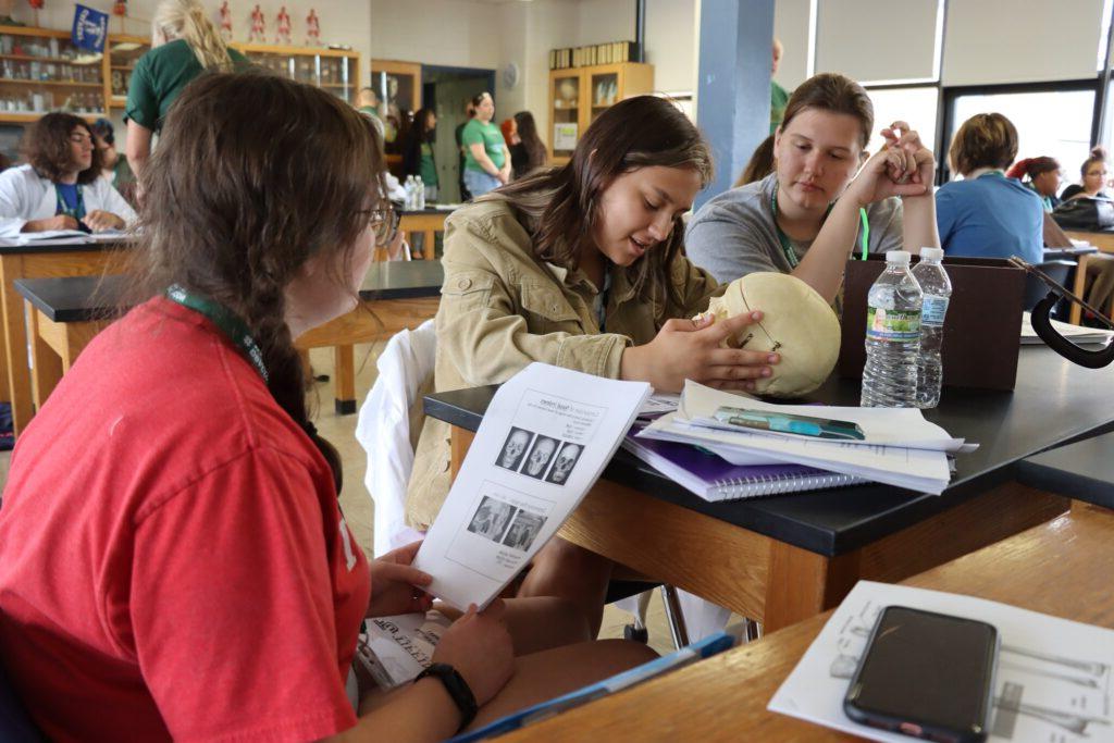 high school students at TU camp