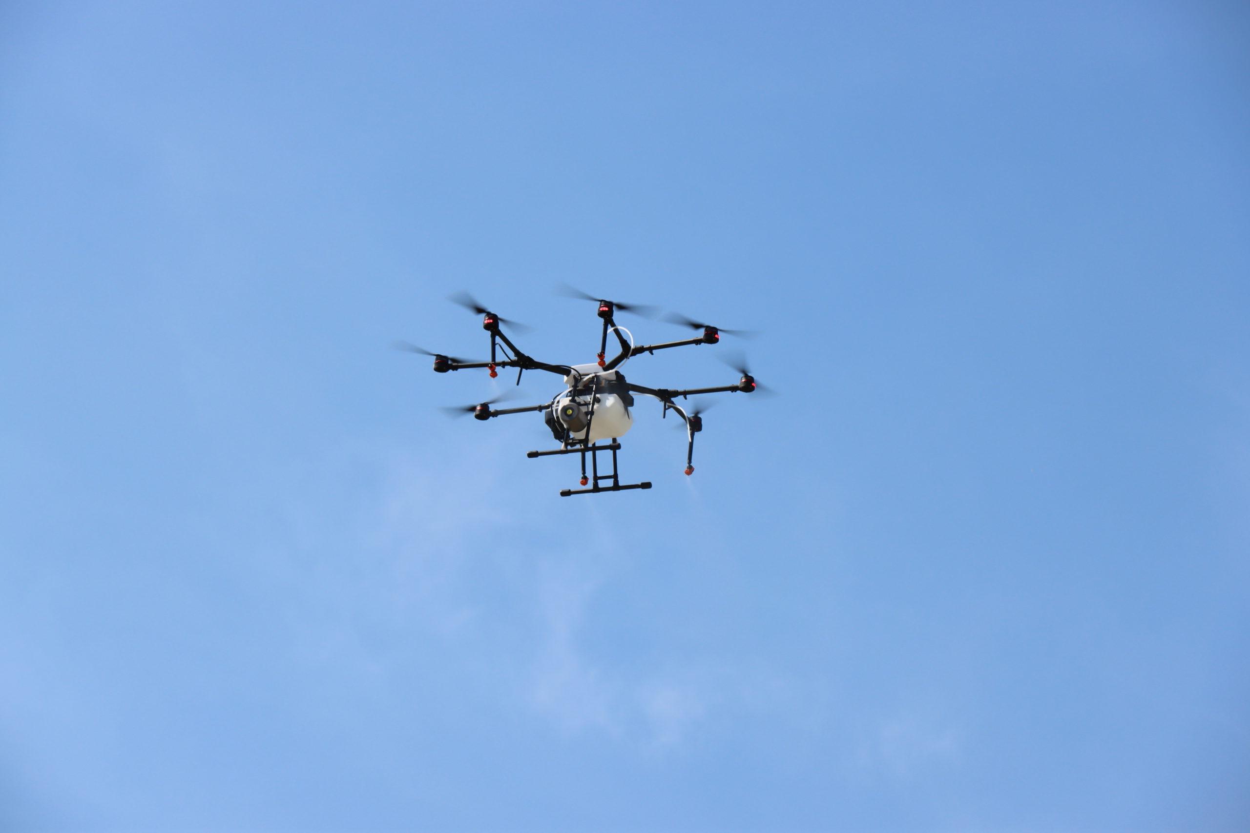 large drone in the sky