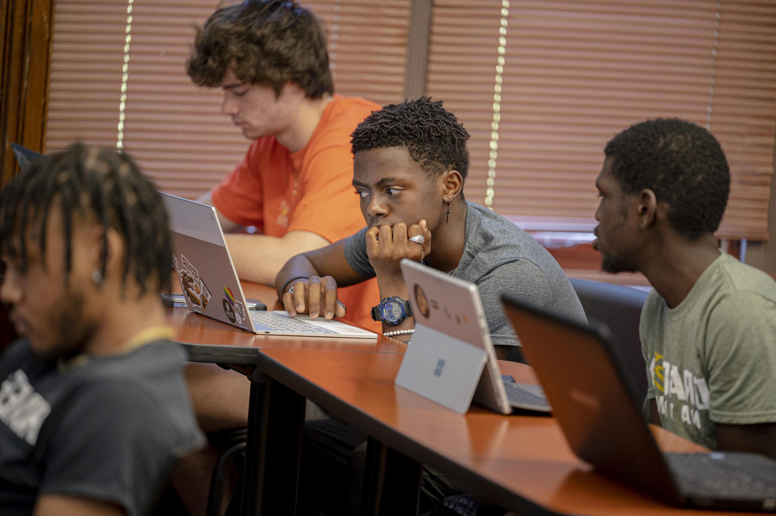 Students in class